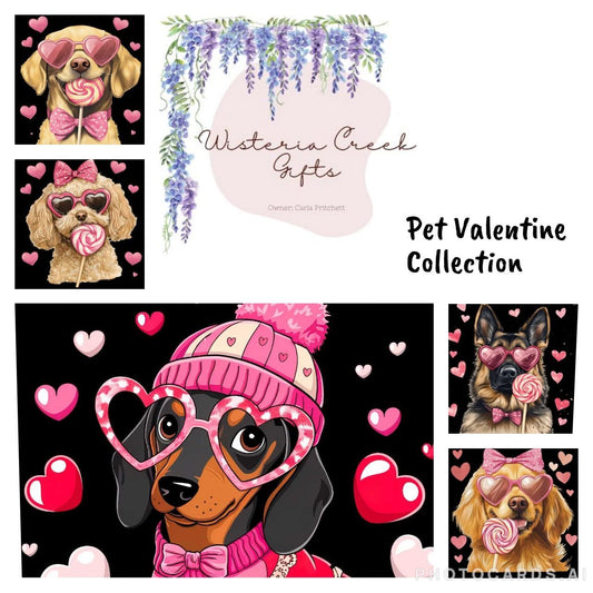 Short Sleeve Tee with Choice of Valentine pet