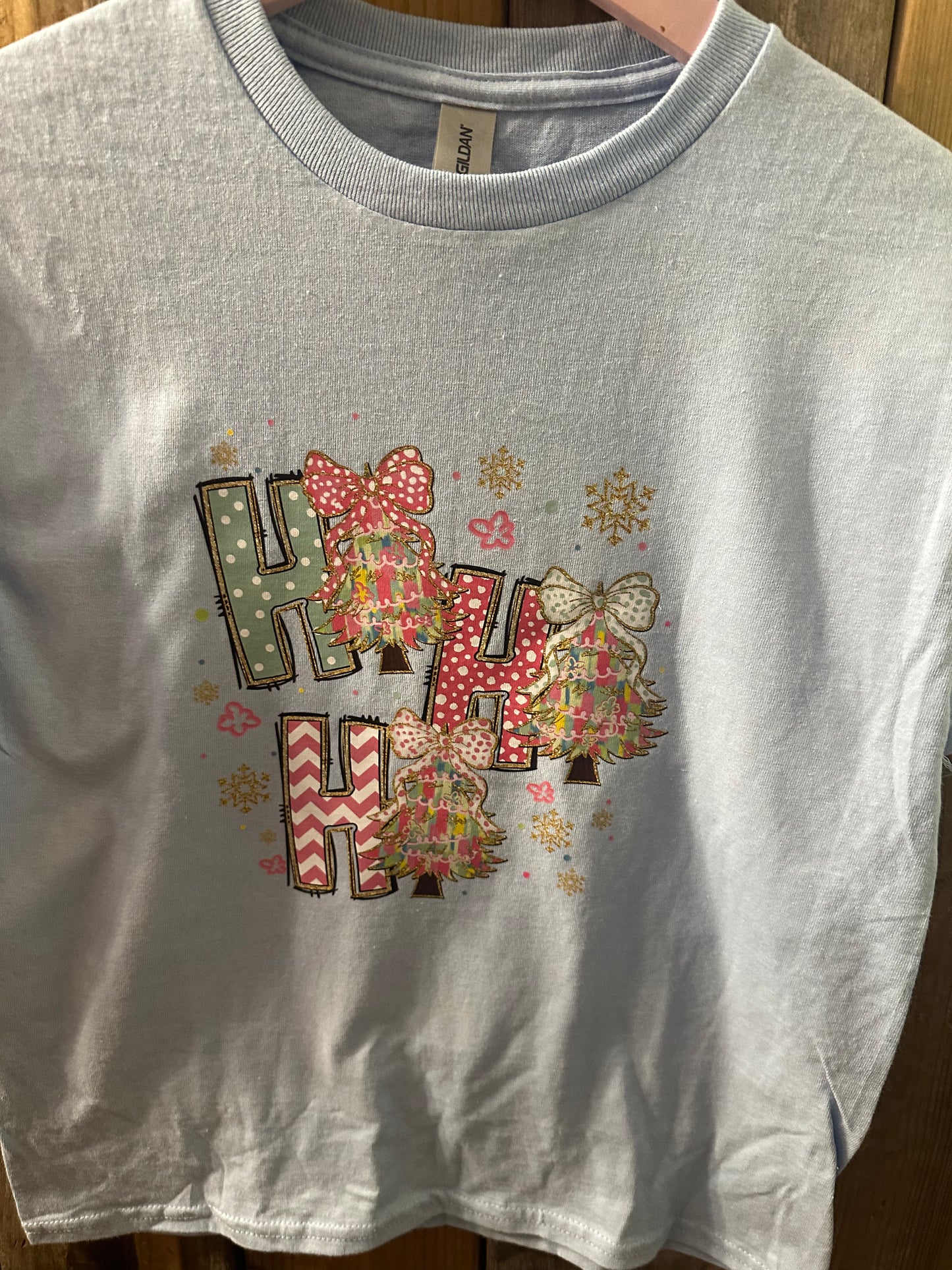 Youth Ho Ho Ho Tee in stock ready to ship or pickup